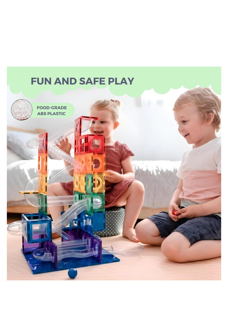 Magnetic Building Set for Kids - 97 pcs Magnet Blocks Toys Learning Educational  - Image 4