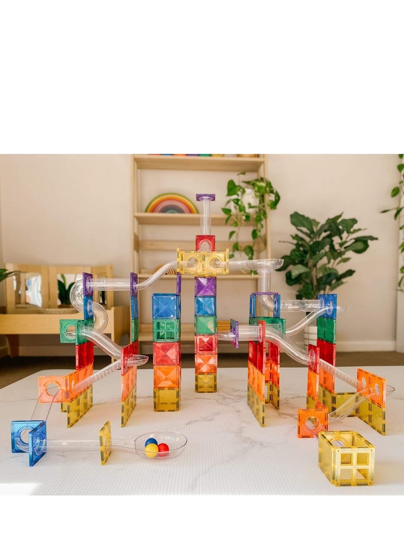 Magnetic Building Set for Kids - 97 pcs Magnet Blocks Toys Learning Educational  - Image 5