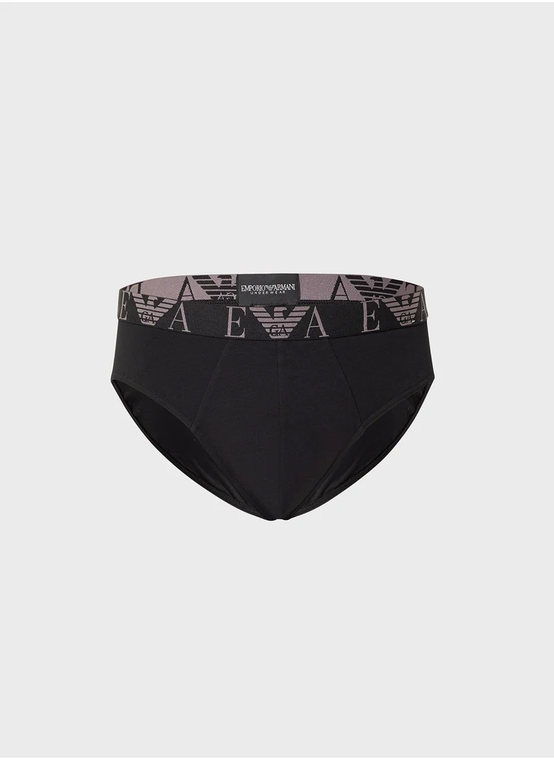 امبوريو ارماني 3 Pack Logo Band Boxers