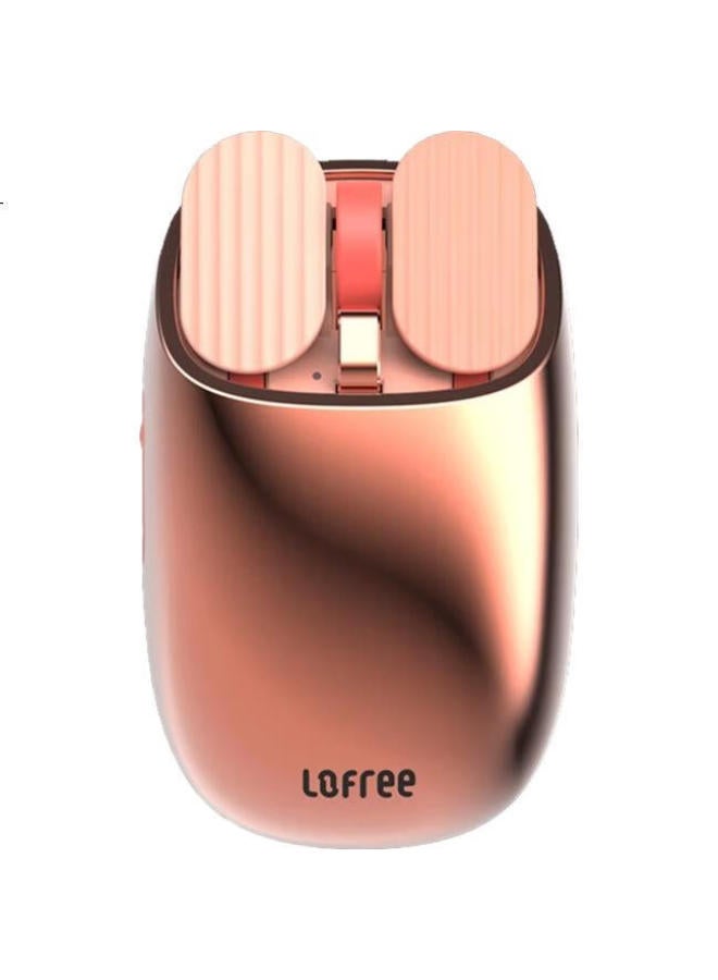 Lofree Wireless Bluetooth Multifunctional Mouse For Computer, Laptop, Office And Home Use, Rose Gold Mouse - Image 2