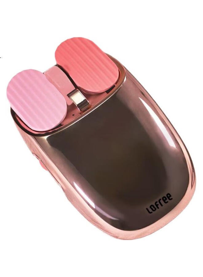Lofree Wireless Bluetooth Multifunctional Mouse For Computer, Laptop, Office And Home Use, Rose Gold Mouse - Image 1
