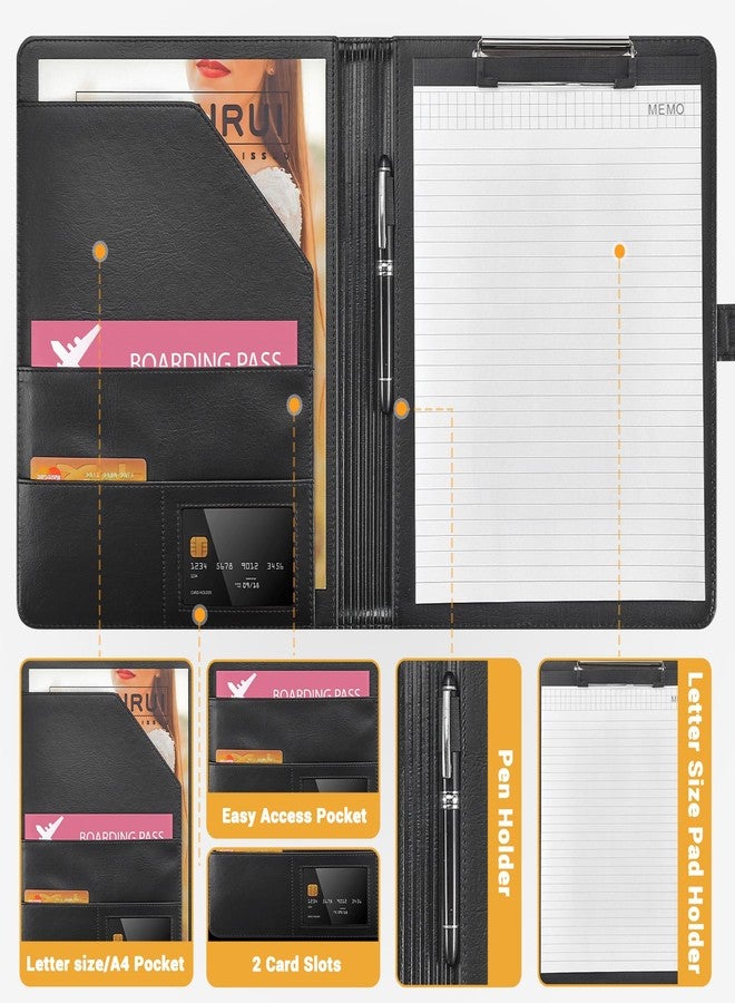 Pacific Mailer Padfolio Portfolio Clipboard Folder Pacific Mailer Resume Portfolio Folder Legal Document Organizer Legal Pad Holder for Interview School Business Office Conference - Image 2