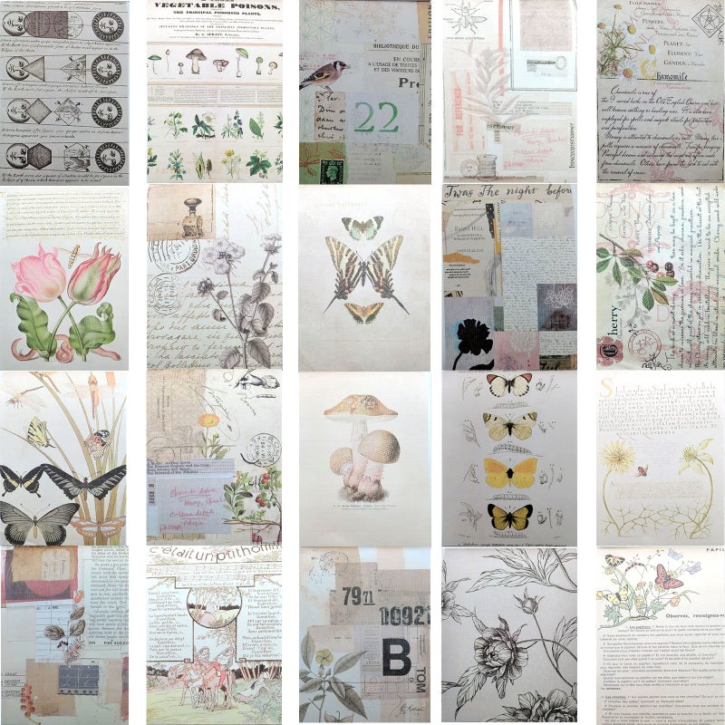 Auguro 410 Aesthetic Scrapbook Stickers, Vintage Stickers for journaling 20 Scrapbook Papers, Scrapbooking Supplies, Adult Stickers for Scrapbooking. Sticker Book for journaling - Image 4