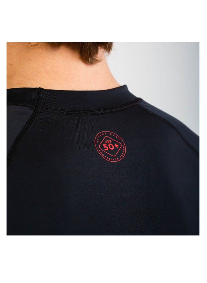 JOBE قميص جوب راش جارد بأكمام طويلة للرجال باللون الأسود - Image 2