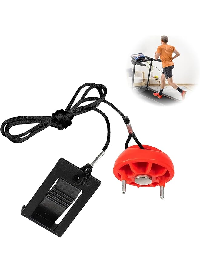 erorex Universal Treadmill Safety Key Magnet Replacement, Compatible With Proform Weslo Nordictrack Gold'S Gym Freemotion Healthrider, High Durability Magnet Security Lock  - Image 1
