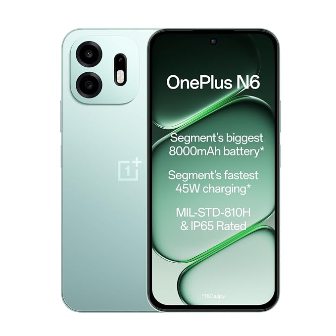 ون بلس N6 Dual SIM Fresh Mint 4GB RAM 128GB 5G - Indian Version - Image 1