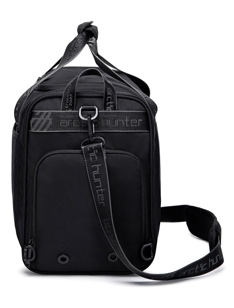 ARCTIC HUNTER Foldable Duffel Bag Water Resistant Travel Bag with Shoe Compartment with Detachable Shoulder Straps for Men and Women, LX00021, Black - Image 5