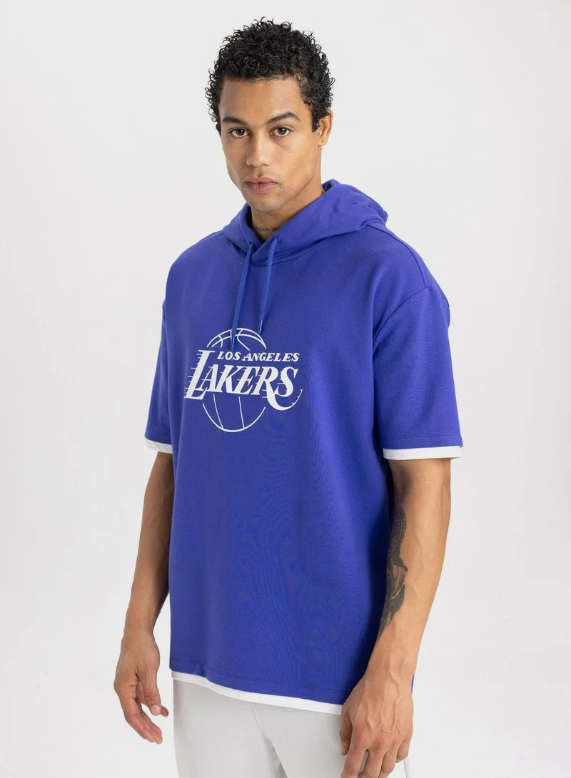 DeFacto Defactofit Nba Los Angeles Lakers Oversize Fit T-S
