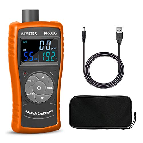 BTMETER BT-5800G Ammonia Gas Detector Sensor, Test for 0~100 PPM Nh3 Monitor Gauge with Temperature Humidity Tester - Image 1