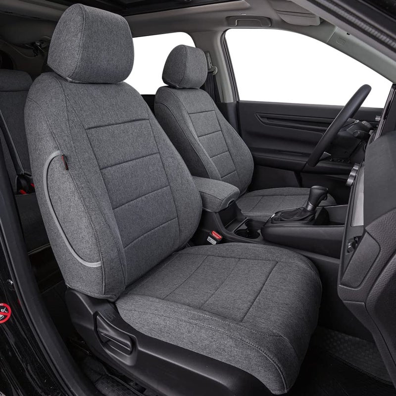 coverdream Full Set Custom Fit Seat Covers for Honda HRV EXEXL 2016 2017 2018  20162020 2021 2022 LXFull Coverage Polyester Seat Protector Gray