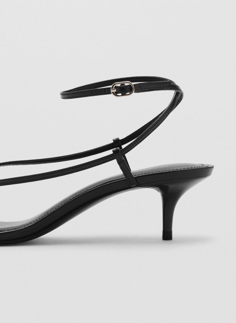 MANGO Heeled Sandals With Thin Strap  - Image 3