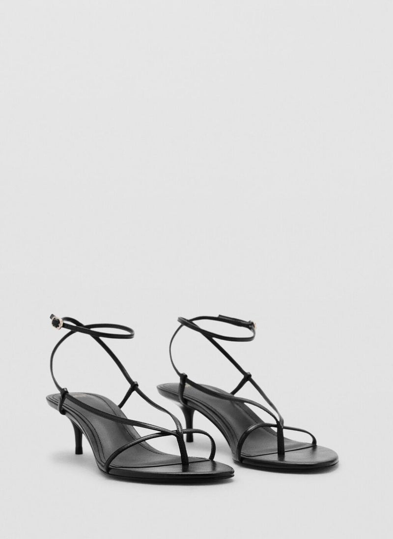 MANGO Heeled Sandals With Thin Strap  - Image 2