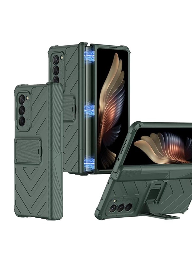 general Galaxy Z Fold 2 Compatible Case Magnetic Hinge Protection Adjustable Stand Hard Polycarbonate All Included Case Galaxy Z Fold 2 (2020)