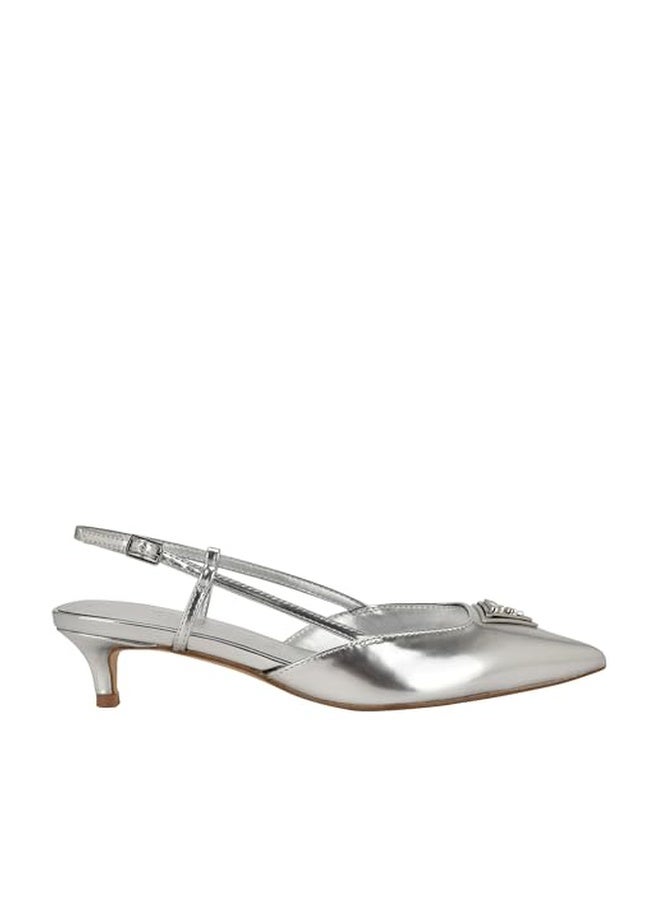 Guess Women's JESSON Pump, Silver 040, 9 - Image 1