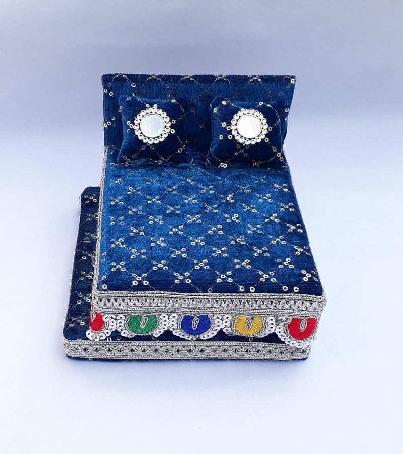 Generic R D Handicraft Thakur ji BedLaddu Gopal ji Bed with Blanket usable 0 to 4 no  - Image 2