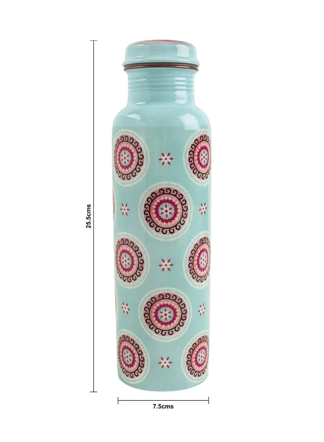 Chumbak Folk Mandalas Copper Bottle, 900ml