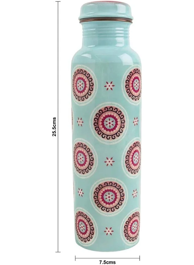 Chumbak Folk Mandalas Copper Bottle, 900ml