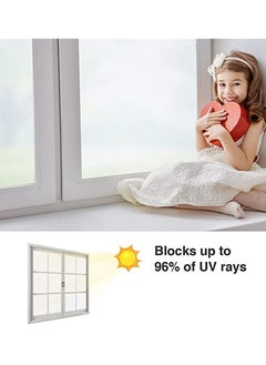 Y&D Privacy Frosted Glass Window Film, Non-Adhesive Anti-UV Static Sticker For Home Shower Bathroom Bedroom Office Front Door 11.8 x 78.7 inches  - Image 2