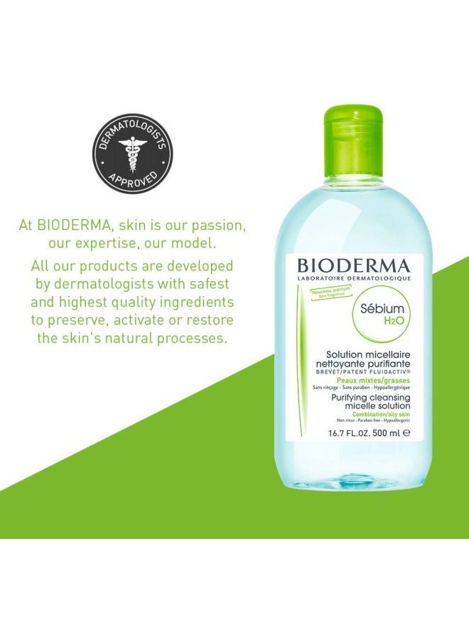 Bioderma Sebium H2O Purifying Cleansing Micelle Solution Clear - Image 3