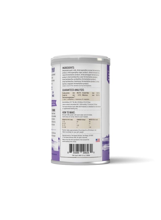the honest kitchen Instant Goat'S Milk With Probiotics For Dogs And Cats 5.2 Oz  - Image 2