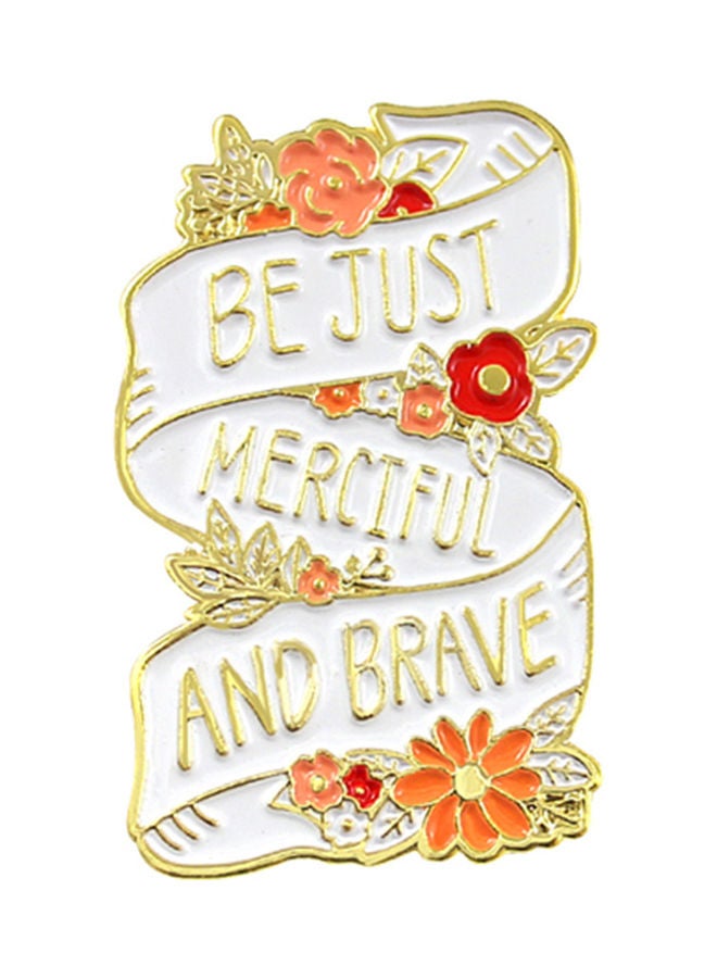 NIBEMINENT English Letter Badge Collar Brooch Pin - Image 1