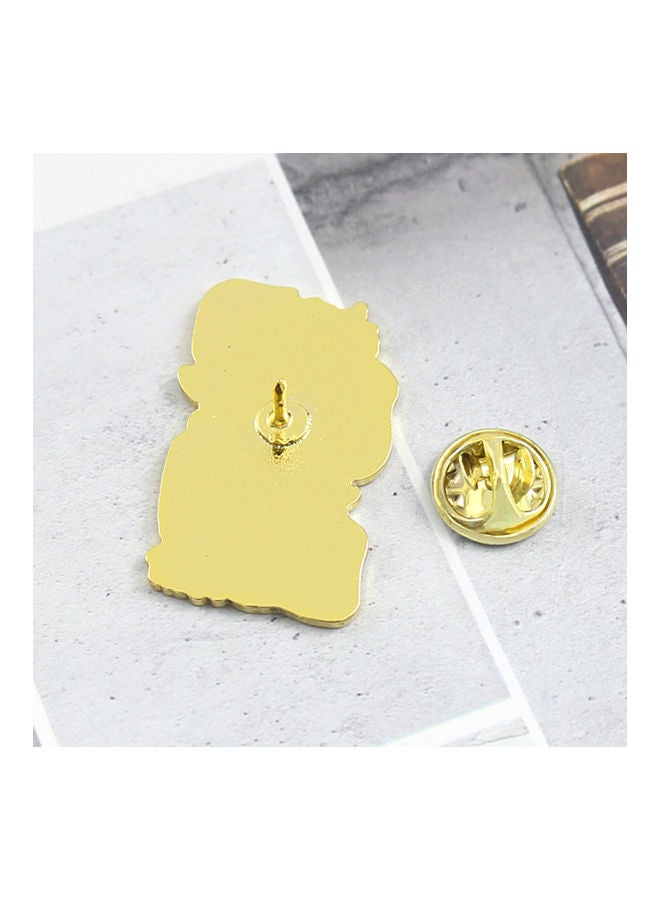 NIBEMINENT English Letter Badge Collar Brooch Pin - Image 5