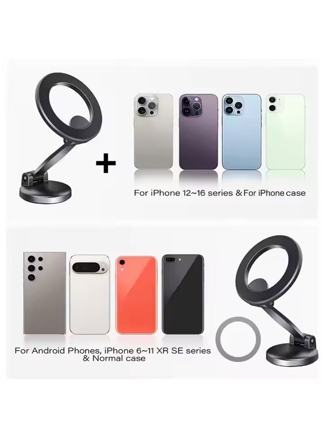 Haing Magnetic Car Phone Holder with 360° Rotation – Strong Magnetic Grip, Adjustable Viewing Angle - Image 4