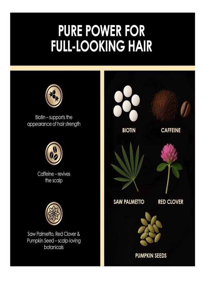 ThickTails Hair Growth Shampoo and Conditioner Set for Women, Biotin Caffeine Saw Palmetto, Sulfate Free Thickening Shampoo & Conditioner for Thinning Hair, Fuller Looking Volume & Stronger Feeling - Image 2