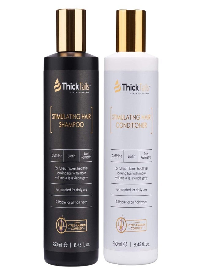 ThickTails Hair Growth Shampoo and Conditioner Set for Women, Biotin Caffeine Saw Palmetto, Sulfate Free Thickening Shampoo & Conditioner for Thinning Hair, Fuller Looking Volume & Stronger Feeling - Image 1