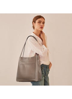 Kattee Leather Tote Bags For Women Soft Genuine Leather Purses And Handbags Shoulder Bag With Top Magnetic Snap Closure Work Travel Khaki  - Image 2