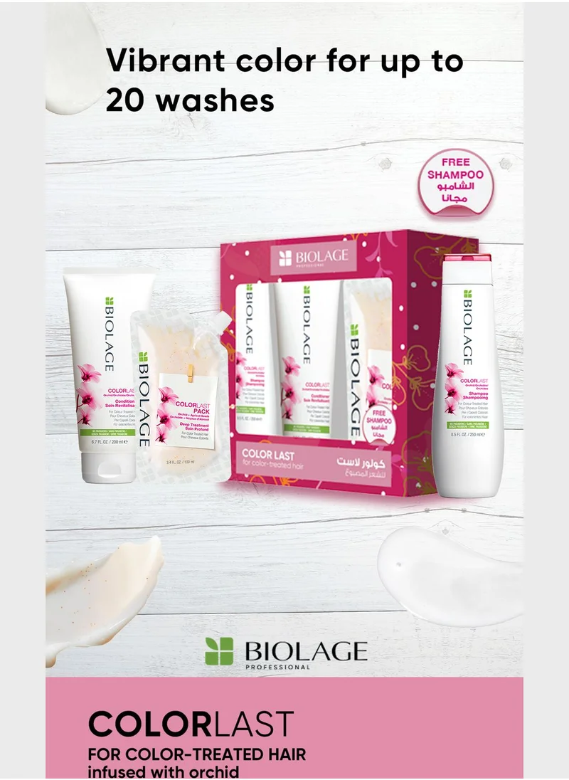 Biolage Colorlast Copack including a Conditioner & Mask with a complimentary Shampoo, Savings 30%