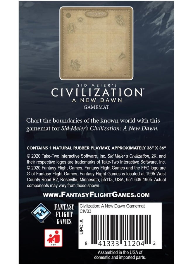 Fantasy Flight Games Fantasy Flight Games Sid Meier'S Civilization A New Dawn Game Mat  - Image 1