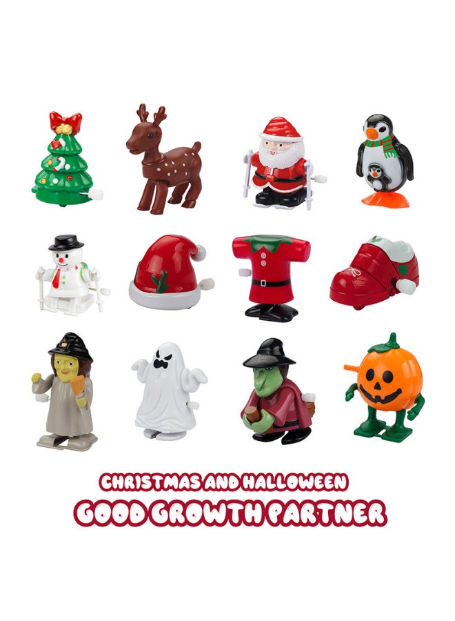 Loquat Novelty Children's Chain Santa Walking Cartoon Coil Toy  Gift Suit-color:Winding Cartoon  Series-Display Box - Image 5