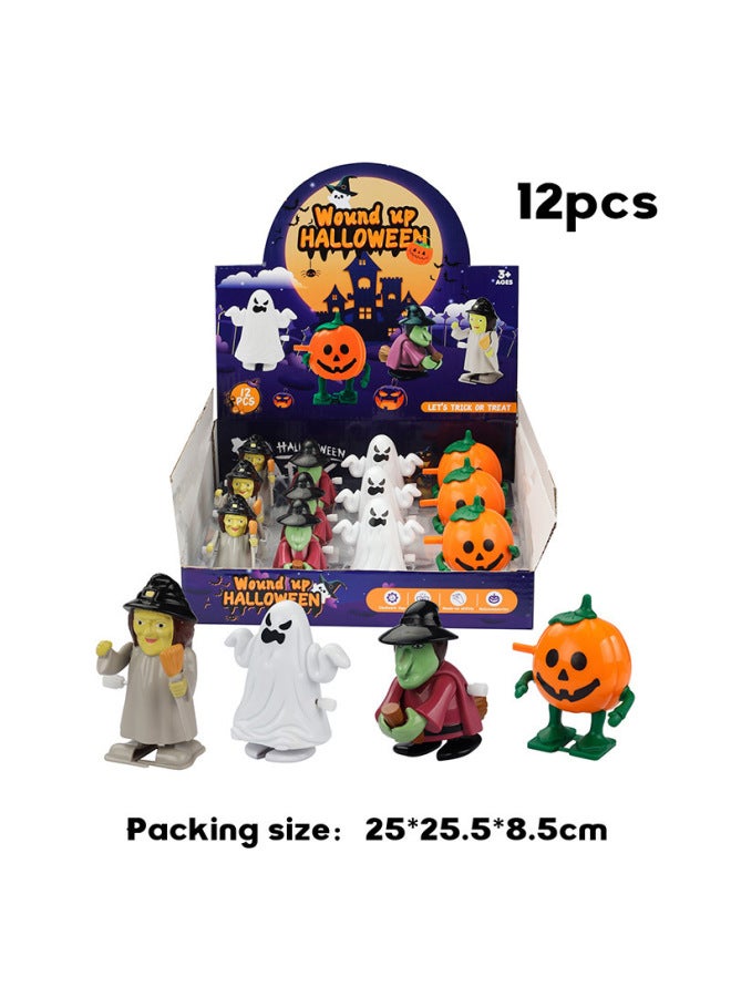 Loquat Novelty Children's Chain Santa Walking Cartoon Coil Toy  Gift Suit-color:Winding Cartoon  Series-Display Box - Image 1