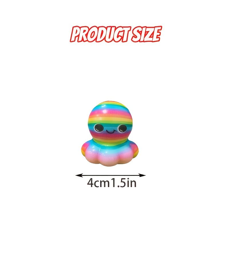 6 Pcs Cute Octopus Squeeze Toys Soft Slow Rebound Fun Pinch Music Party Gift - Image 4