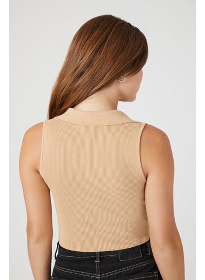 FOREVER 21 Sweater-Knit Cropped Tank Top - Image 3