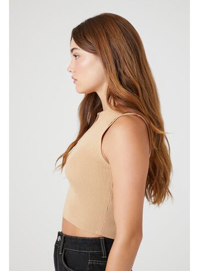 FOREVER 21 Sweater-Knit Cropped Tank Top - Image 2