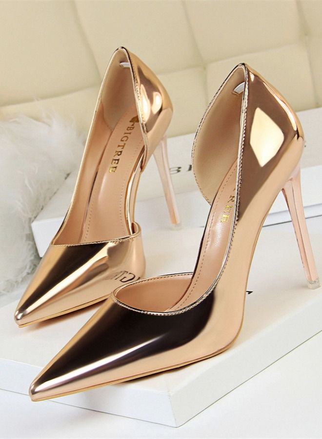 BIGTREE Fashion Metal Heel High-Heeled Shoes 10.5CM