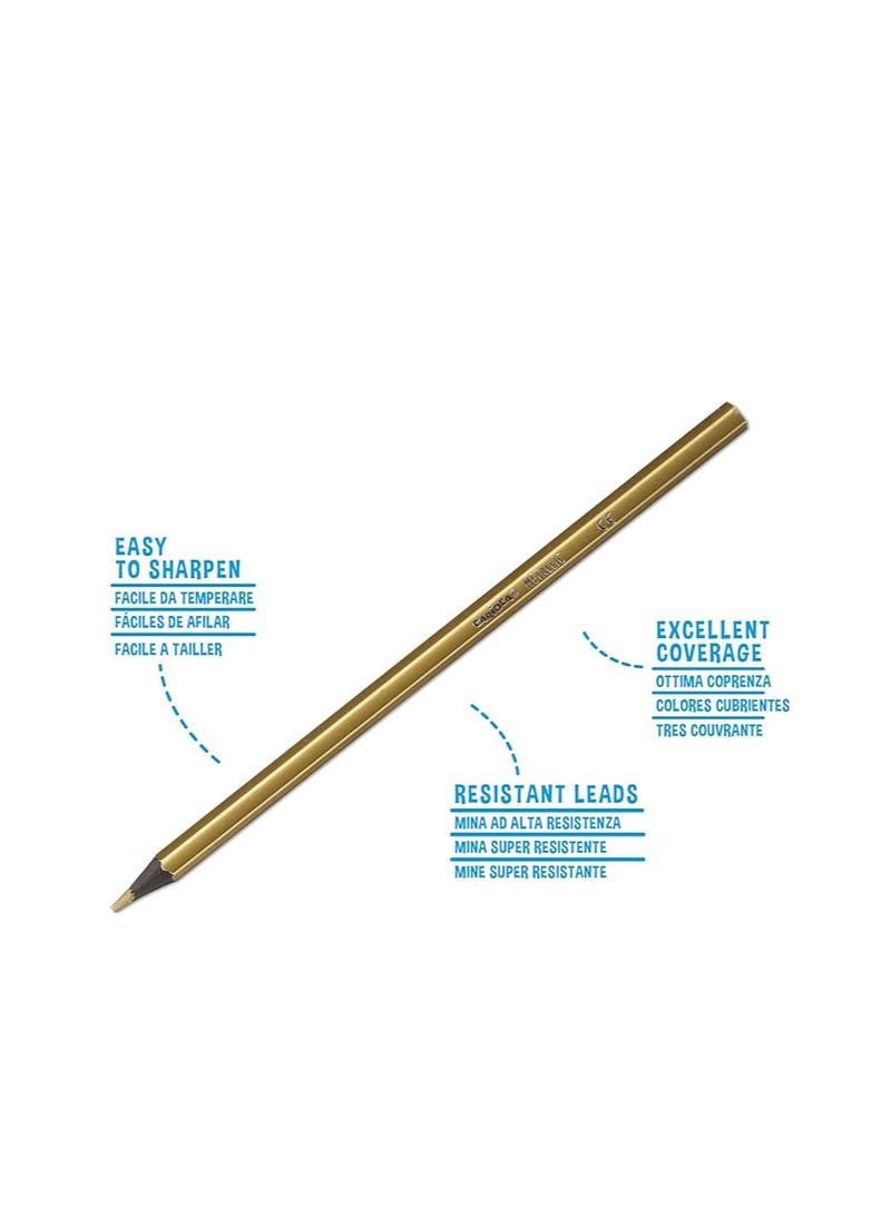 carioca Metallic Pencil Box 12pcs - Image 3