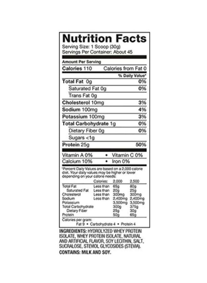 Dymatize ISO 100 Hydrolyzed Protein Powder - Gourmet Vanilla - Image 4