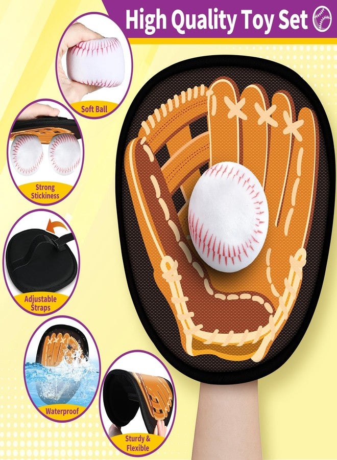 spring flower SpringFlower Catch and Toss Game, Outdoor Sport Game Toy for Toddlers Kids, Stick Ball Catch Set Toy Gifts for Boys & Girls,Kids Baseball Beach Outdoor Indoor Pool Game - Image 3