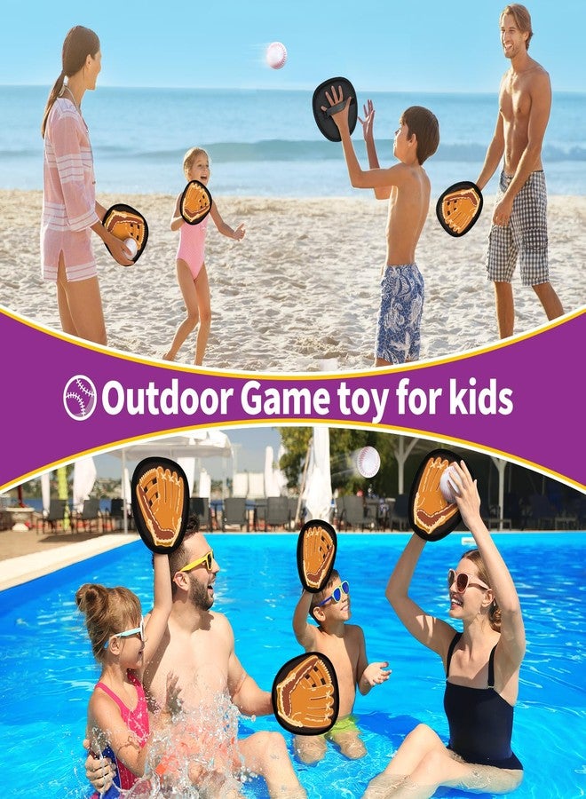 spring flower SpringFlower Catch and Toss Game, Outdoor Sport Game Toy for Toddlers Kids, Stick Ball Catch Set Toy Gifts for Boys & Girls,Kids Baseball Beach Outdoor Indoor Pool Game - Image 5