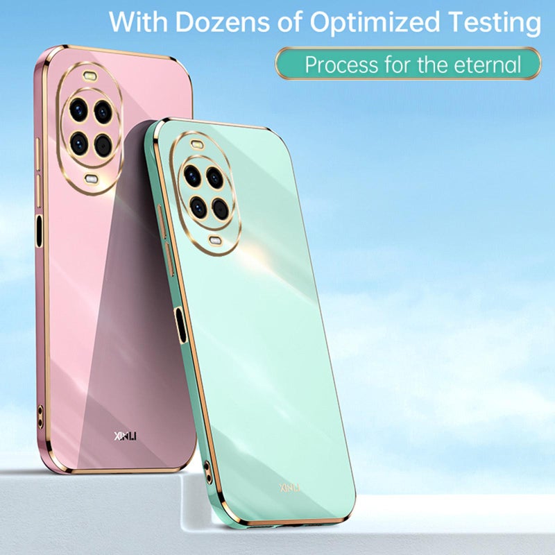 Xinli For Huawei Nova 14 Straight Edge 6D Electroplate Tpu Phone Case(White) - Image 2