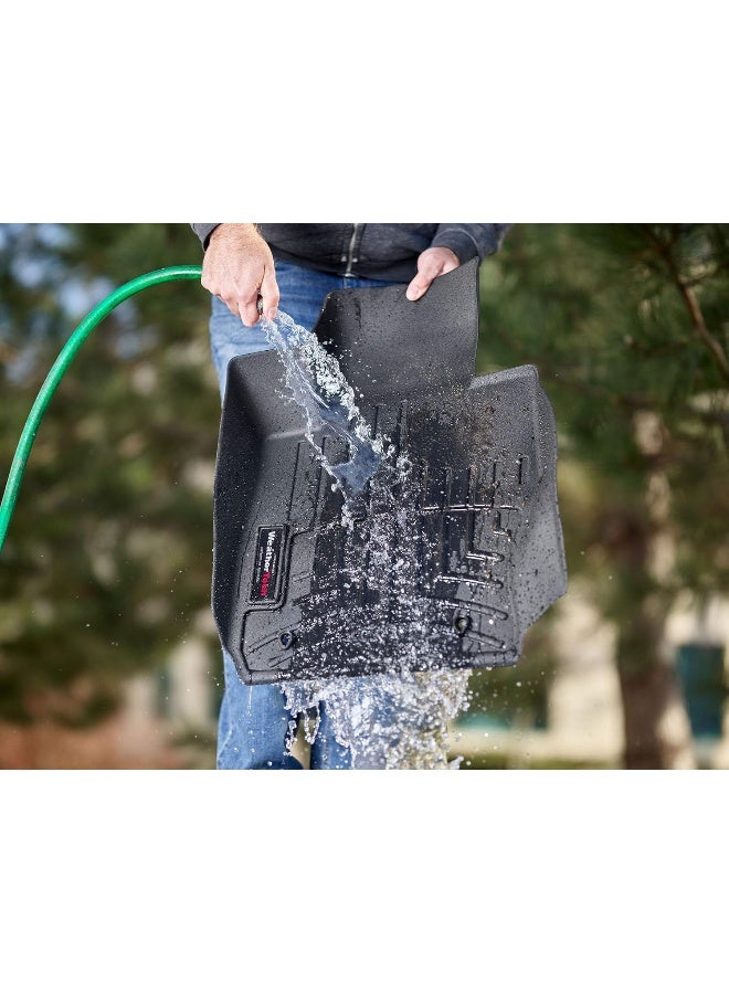 WeatherTech سجاد أرضي WeatherTech DigitalFit أمامي وخلفي لسيارة فورد F-150 15، أسود - Image 2