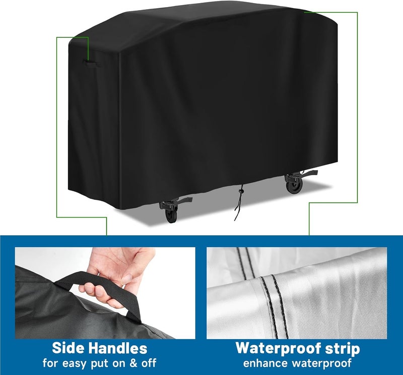 Guisong 72 inch Flat Top Grill Cover for Members Mark 4 Burner Griddle,Waterproof Outdoor Griddle Cover for Weber Slate 30 Griddle, Heavy Duty 36" Gas Covers for Black Stone 36 Inch Cooking Station - Image 5