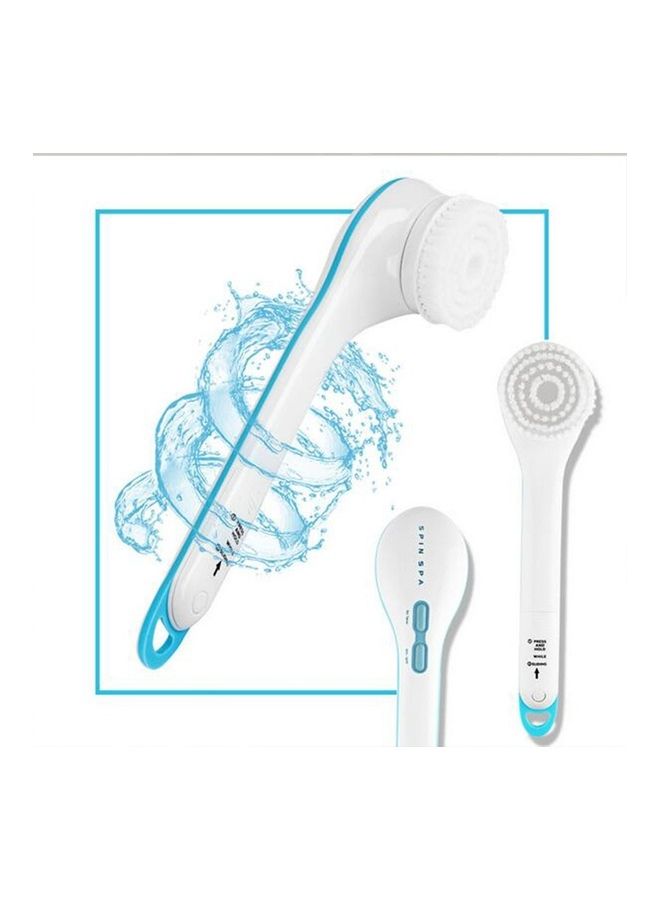 Loquat Electronic Waterproof Spin Spa Bath Brush Long-handled Massage Brush With 5 Brush Heads Multicolour 31x20x10cm - Image 4