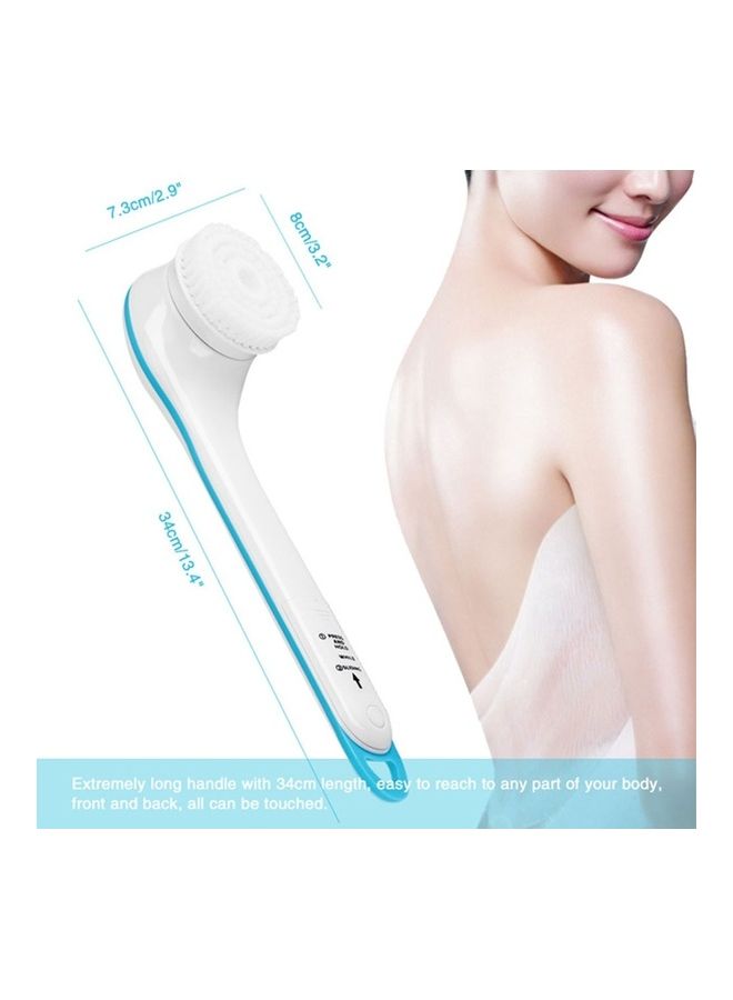 Loquat Electronic Waterproof Spin Spa Bath Brush Long-handled Massage Brush With 5 Brush Heads Multicolour 31x20x10cm - Image 3