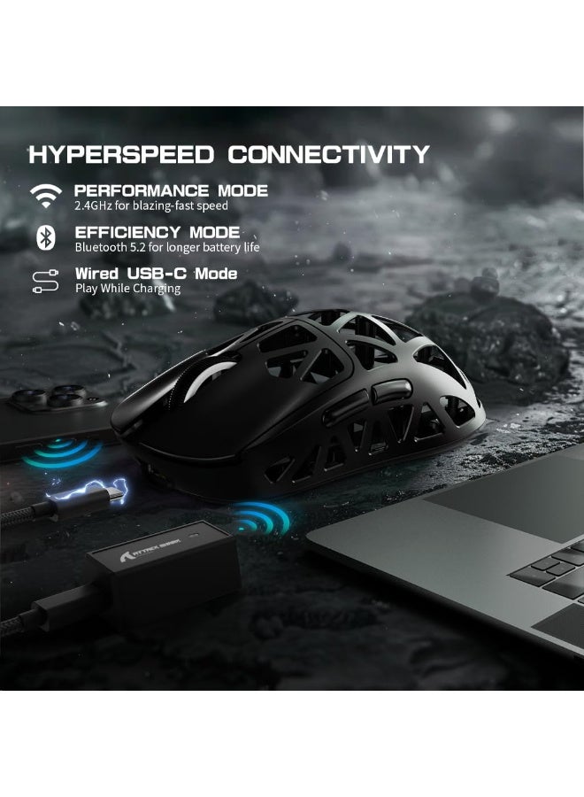 هجوم القرش R2 Wireless Gaming Mouse with C06 Cable (Black) - Image 2