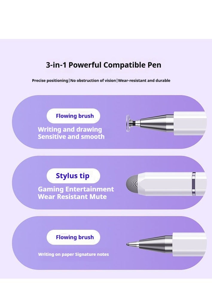3-in-1 Touch Suction Touch Screen Stylus Stylus Pen High sensitivity and precision capacitive stylus For iPhone iPad Pro Tablet Mobile Phone Samsung Galaxy PC - Image 4