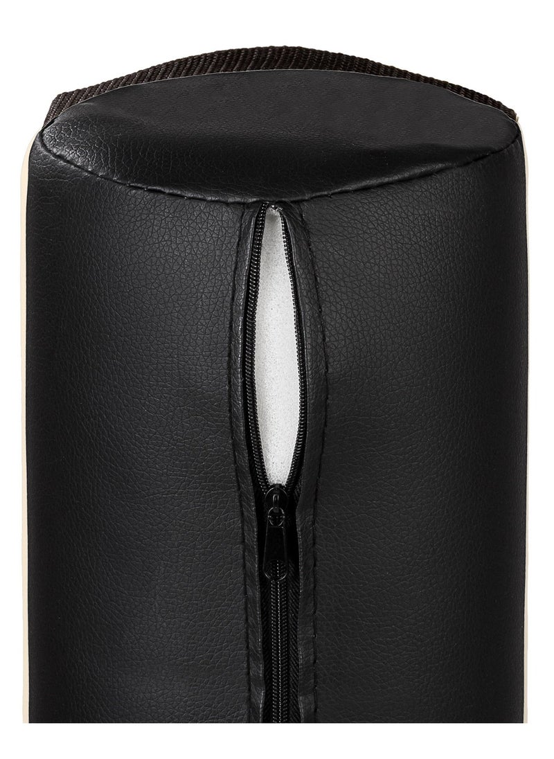 MASTER MASSAGE EQUIPMENT Medium Full Round Bolster Massage Table Spa Yoga Bed Headrest Lumbar Support Relaxing Neck Knee Roll Cylinder Pillow Bolster, Black Color, 15 Cm” Width X 66” Length  - Image 4